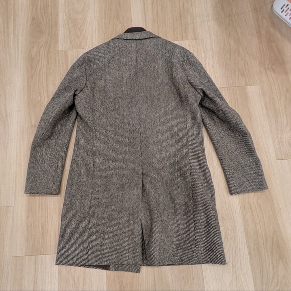 Ettra Wool Italian Overcoat Jacket With Detachable Zip In Size 50r - Picture 8 of 10